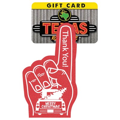 6.5" #1 Foam Finger Mitt / Gift Card Holder