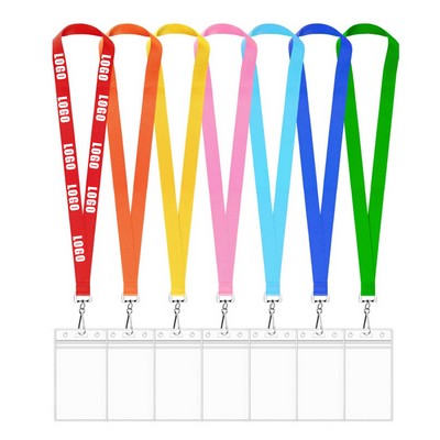 Polyester Lanyard PVC Badge Holder