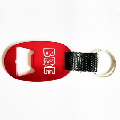 Aluminum Bottle Opener with Key Ring