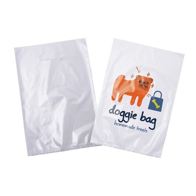 Full-color White w/Clear Back Plastic Bag 9" x 13"