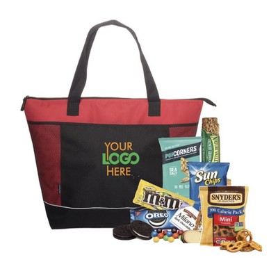 Shoppers Cooler Tote with Snacks