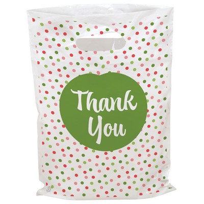 Polka Dots Seasonal Predesigned Plastic Bag (6" x 9")