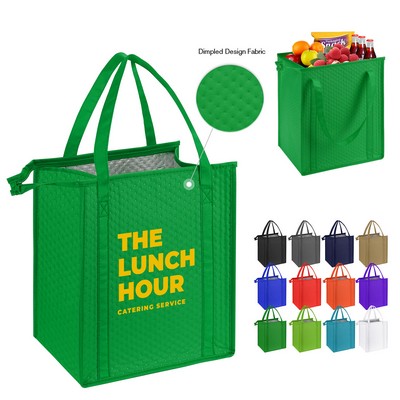 Thermal Non-Woven Insulated Cooler Tote Bag-13"X15"X10"