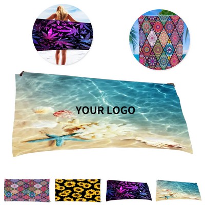 Microfiber Full Color Beach Towel