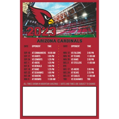 NFL Magnetic Schedule (4"x 6")